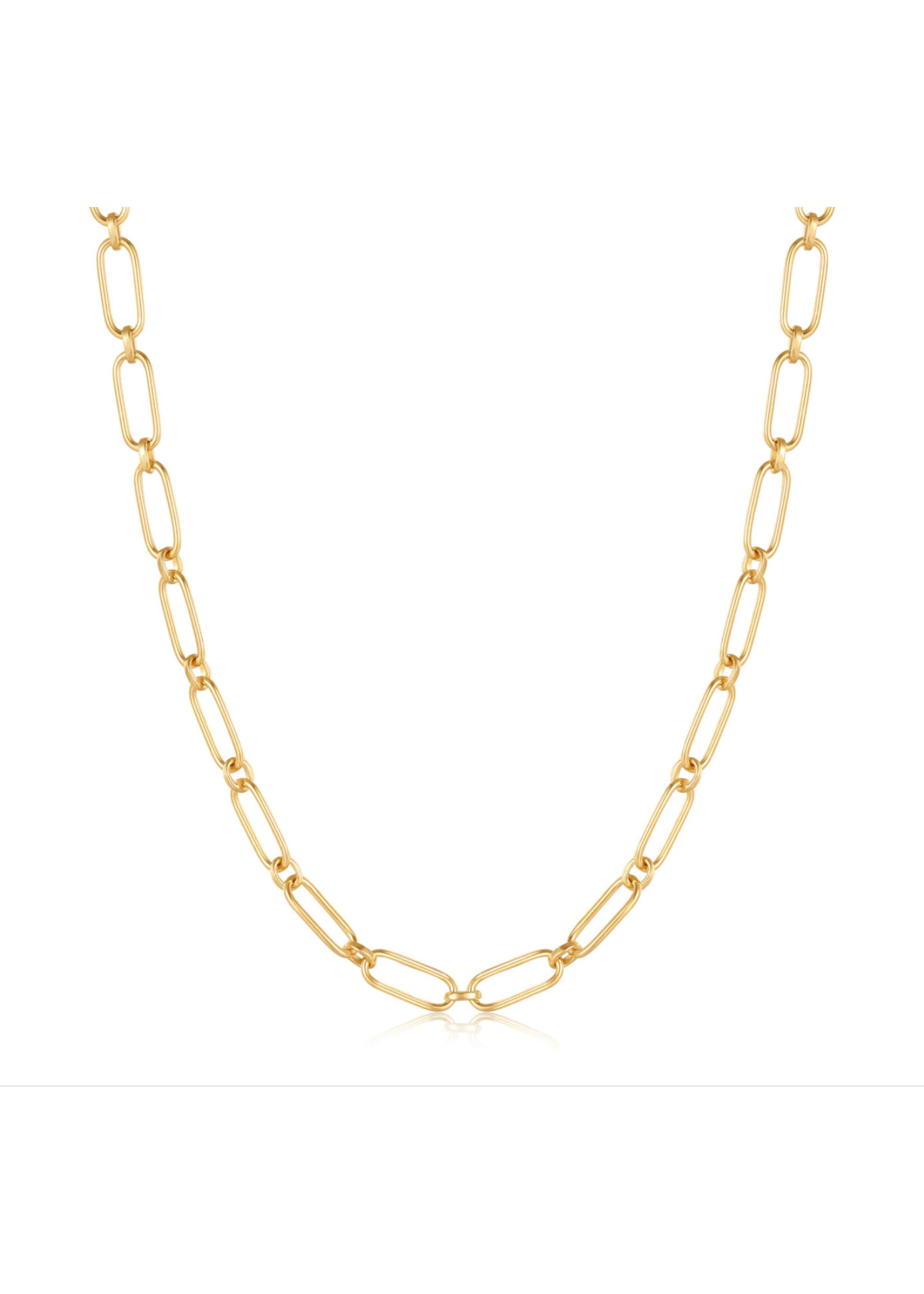 Ania Haie Gold Cable Connect Chunky Chain Necklace