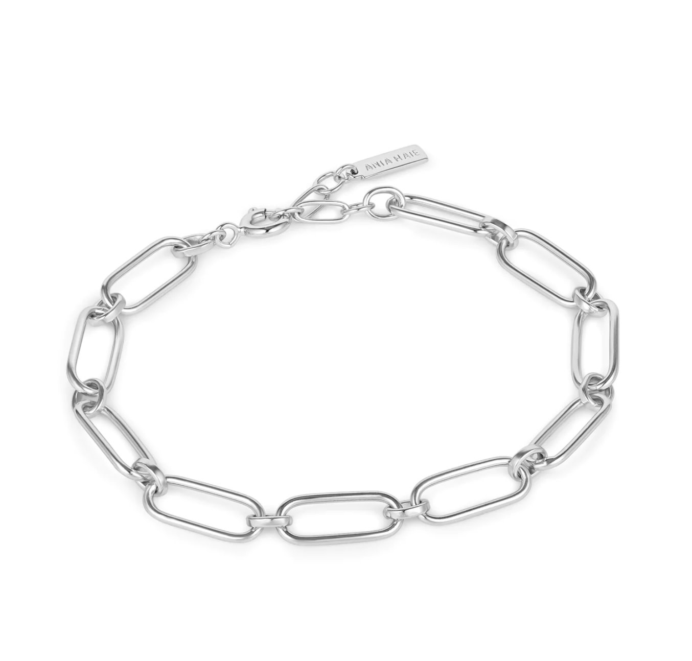 Silver Cable Connect Chunky Chain Bracelet