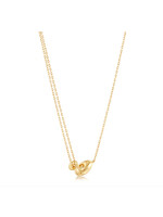 Ania Haie Gold Twisted Wave Mini Pendant Necklace