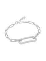 Ania Haie Silver Pave Link Bracelet