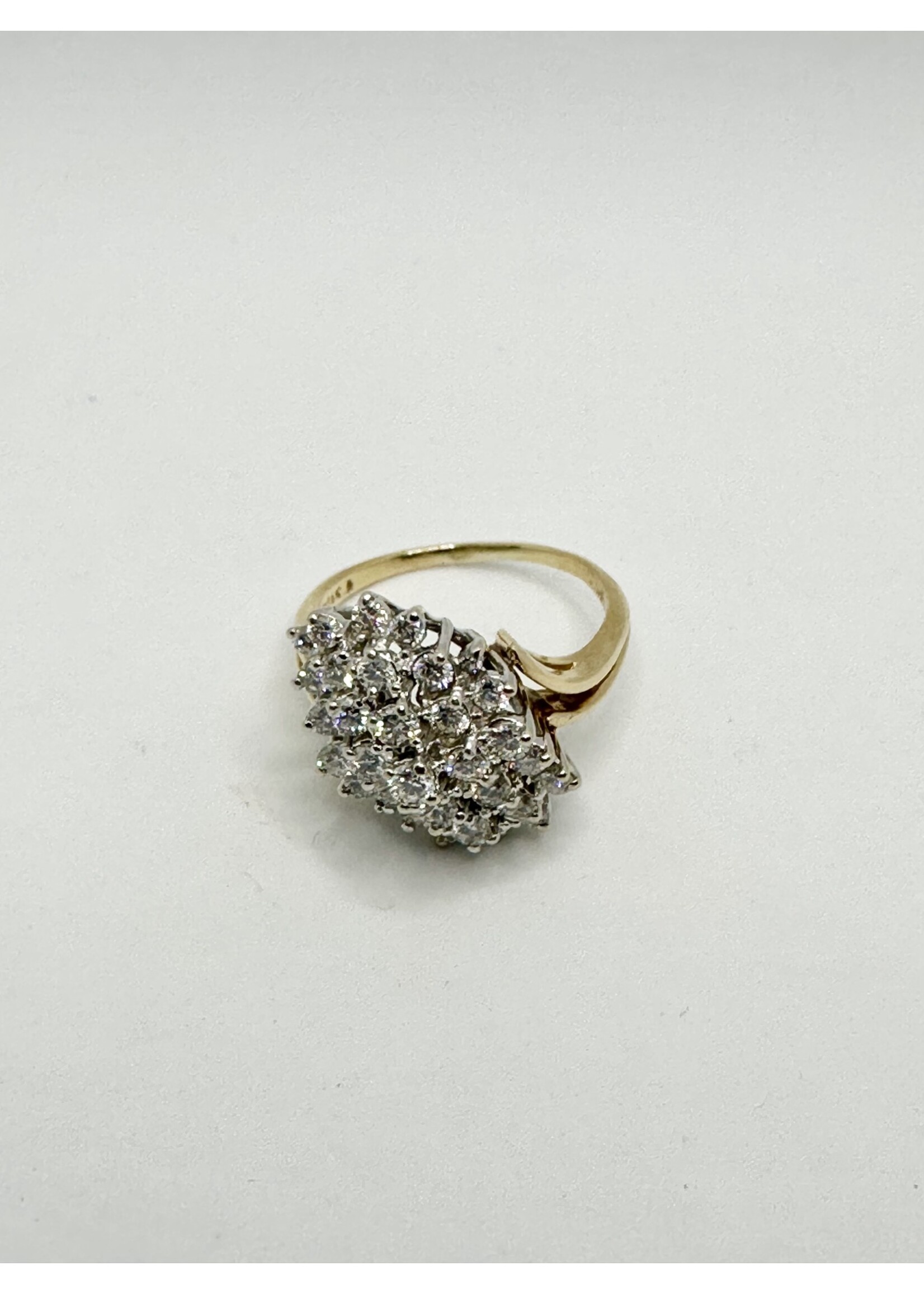 Diamond Cluster Ring