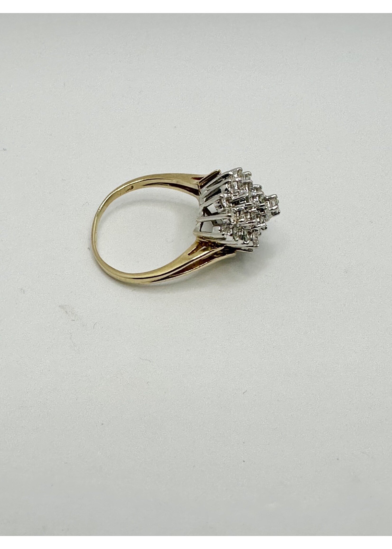 Diamond Cluster Ring