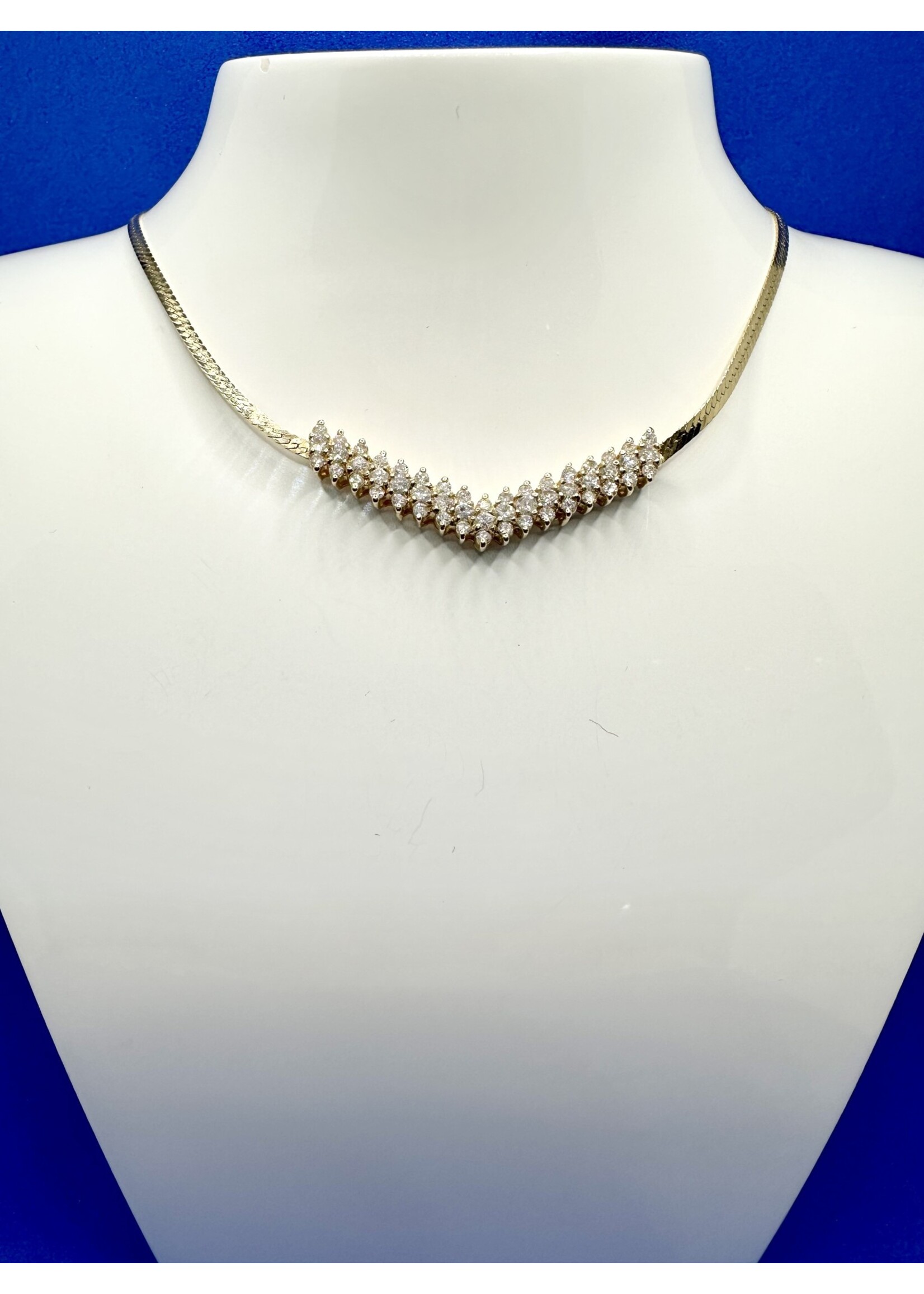 Diamond Chevron Necklace