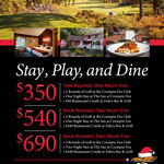 Crumpin Fox Stay, Play & Dine Package - 4 Rounds, 1 Night Stay & $100 Restaurant Voucher