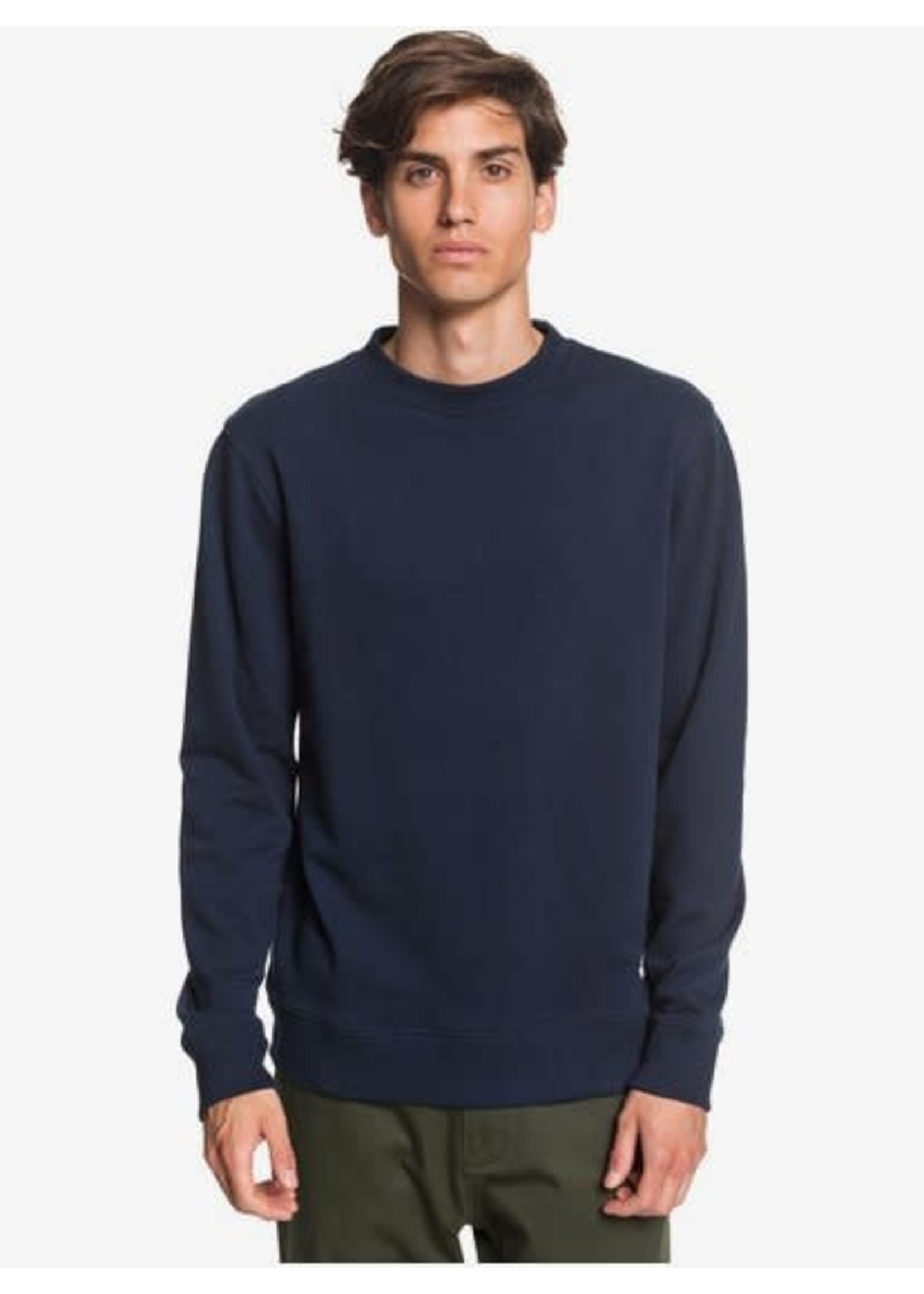 Quiksilver Men's Essentials Crew- Navy