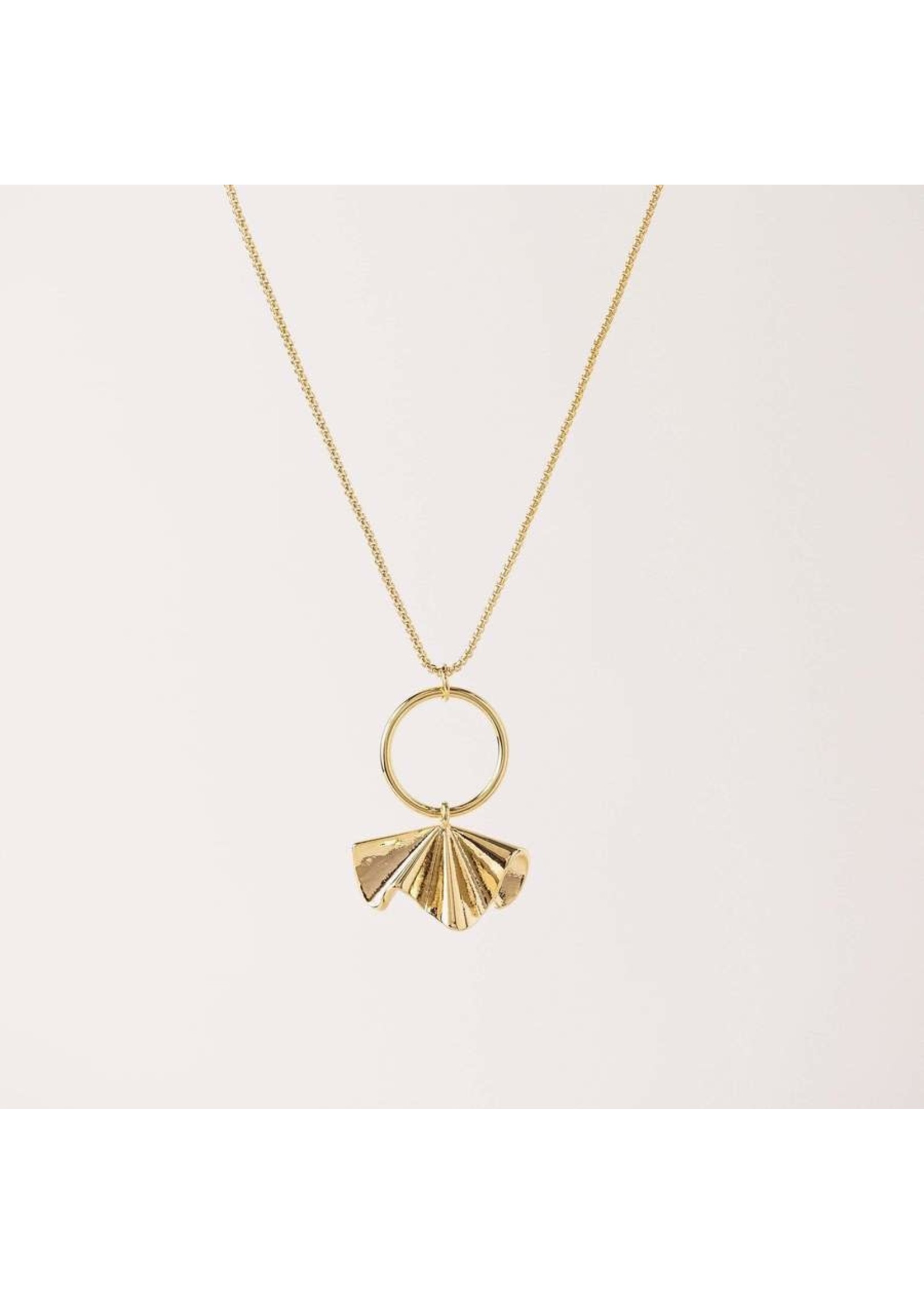 LOVER'S TEMPO CONTOUR NECKLACE- GOLD