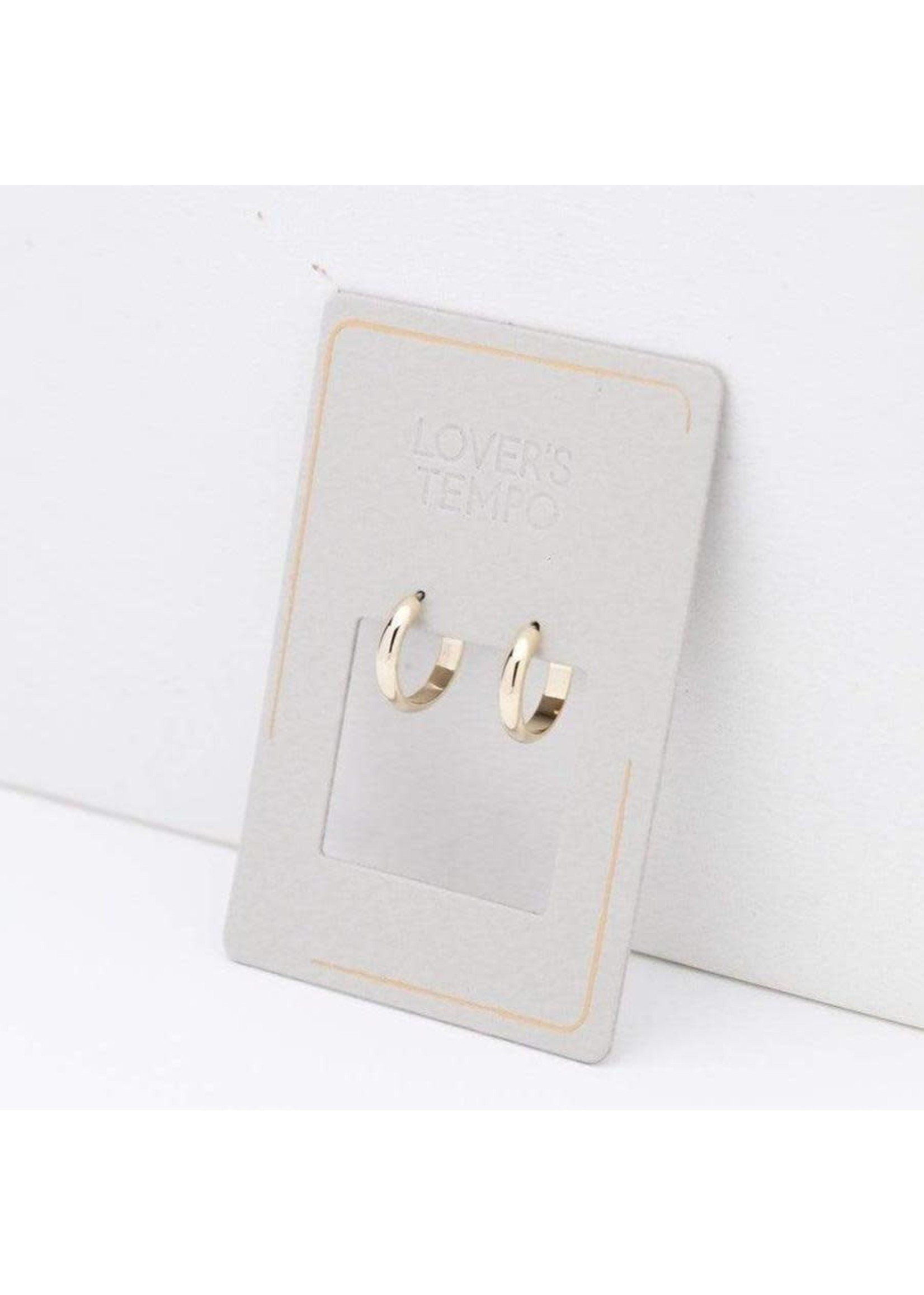 LOVER'S TEMPO LOVER'S TEMPO SILVIA HOOP EARRING 12mm- GOLD