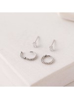 LOVER'S TEMPO MIA DUET EAR STACK- SILVER