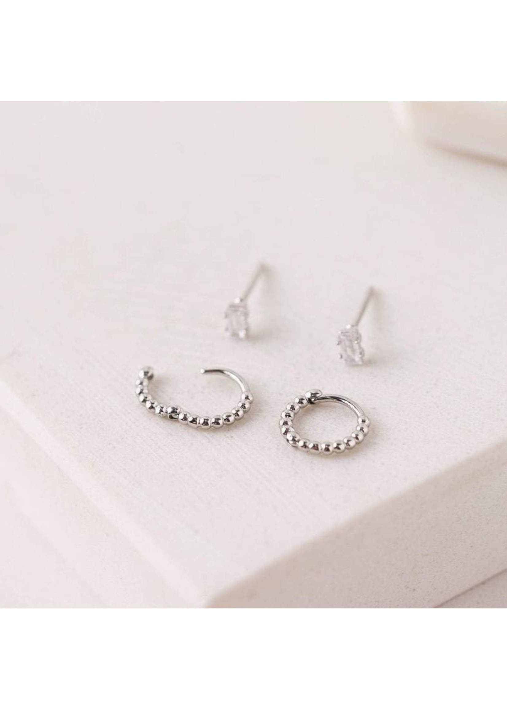 LOVER'S TEMPO MIA DUET EAR STACK- SILVER