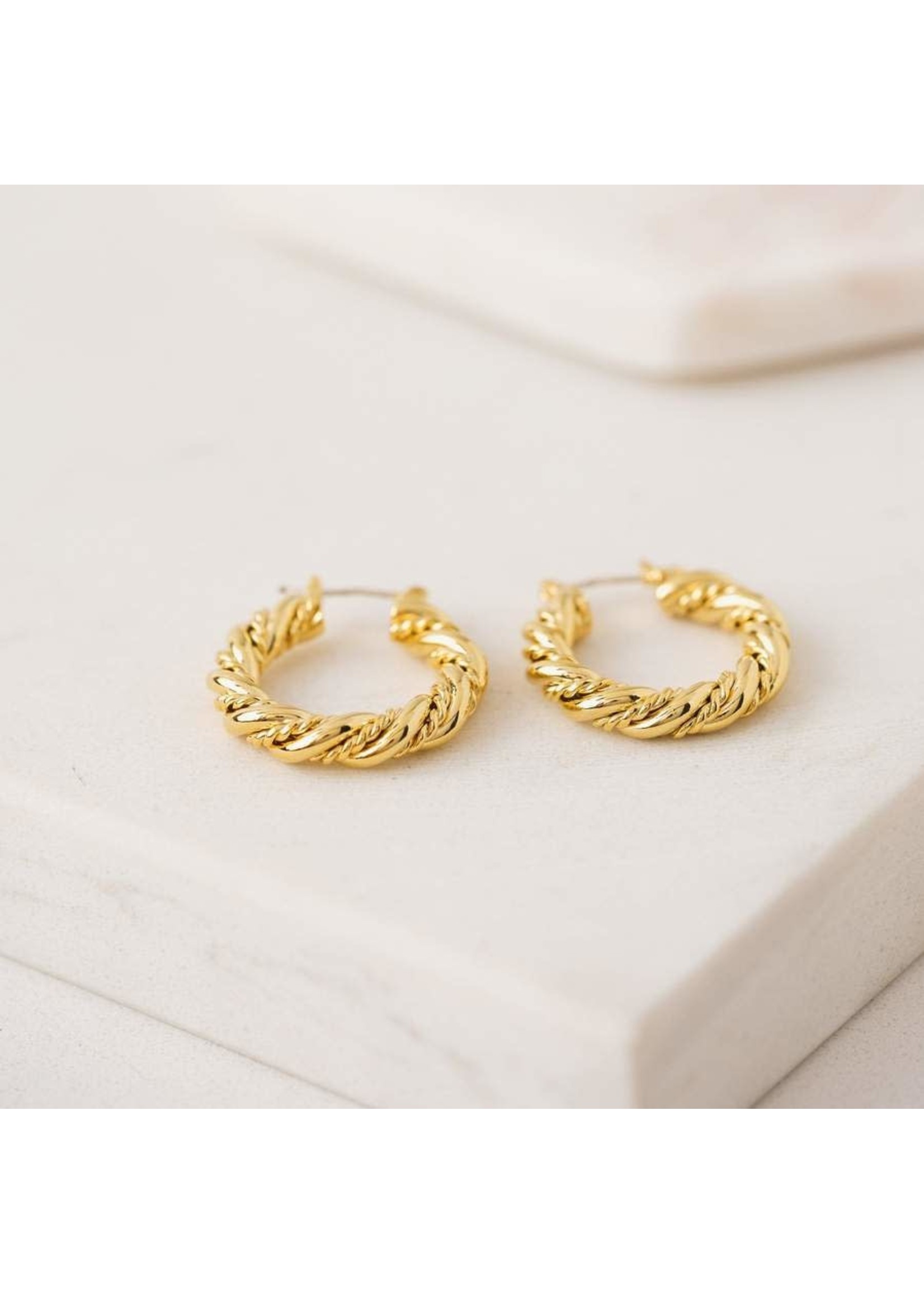 LOVER'S TEMPO JESSIE HOOP EARRING- GOLD