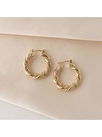 LOVER'S TEMPO JESSIE HOOP EARRING- GOLD