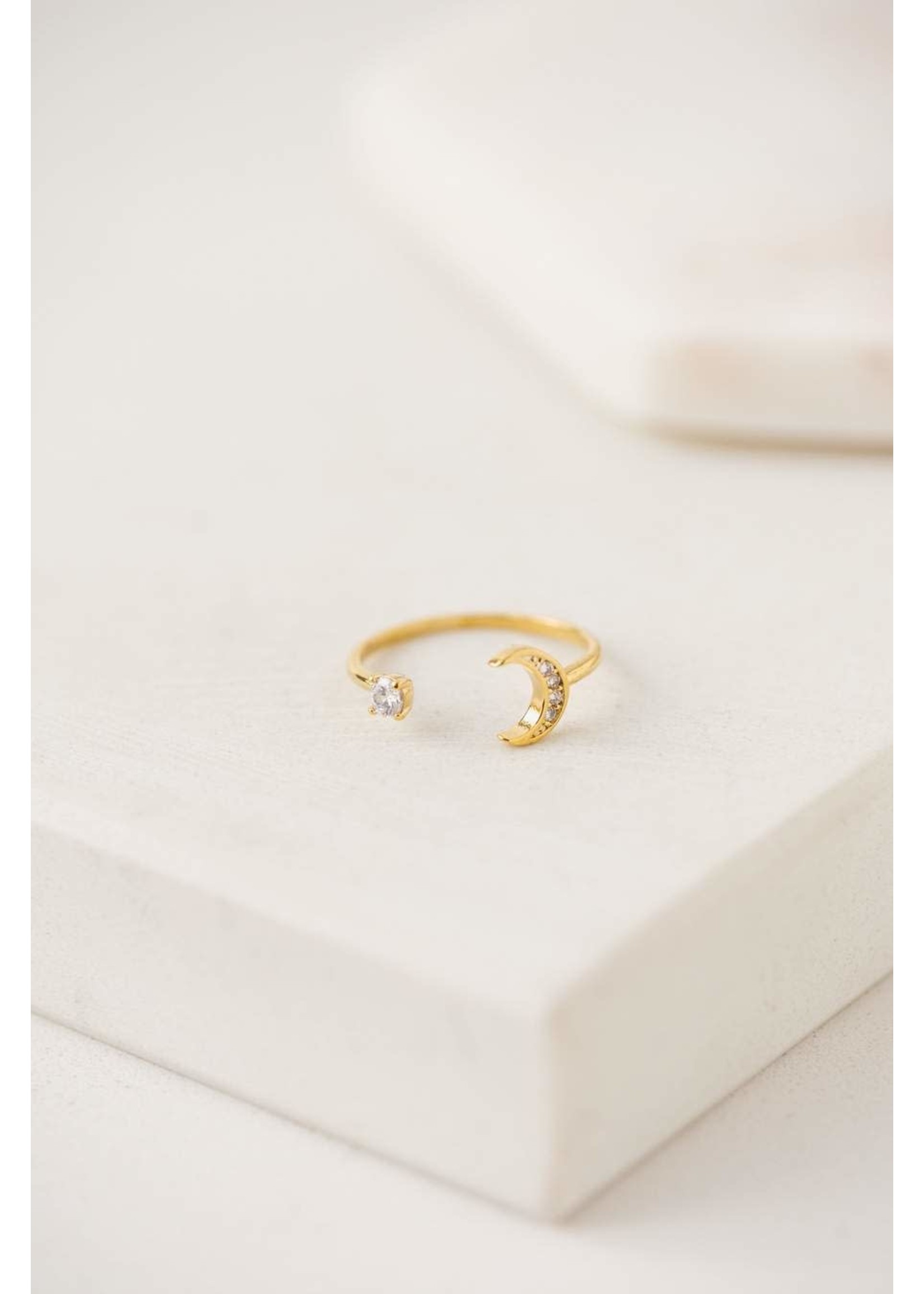 LOVER'S TEMPO MOONLIT RING- GOLD