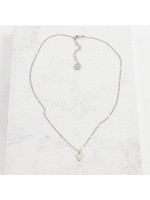 LOVER'S TEMPO EVERLY HEART NECKLACE- SILVER