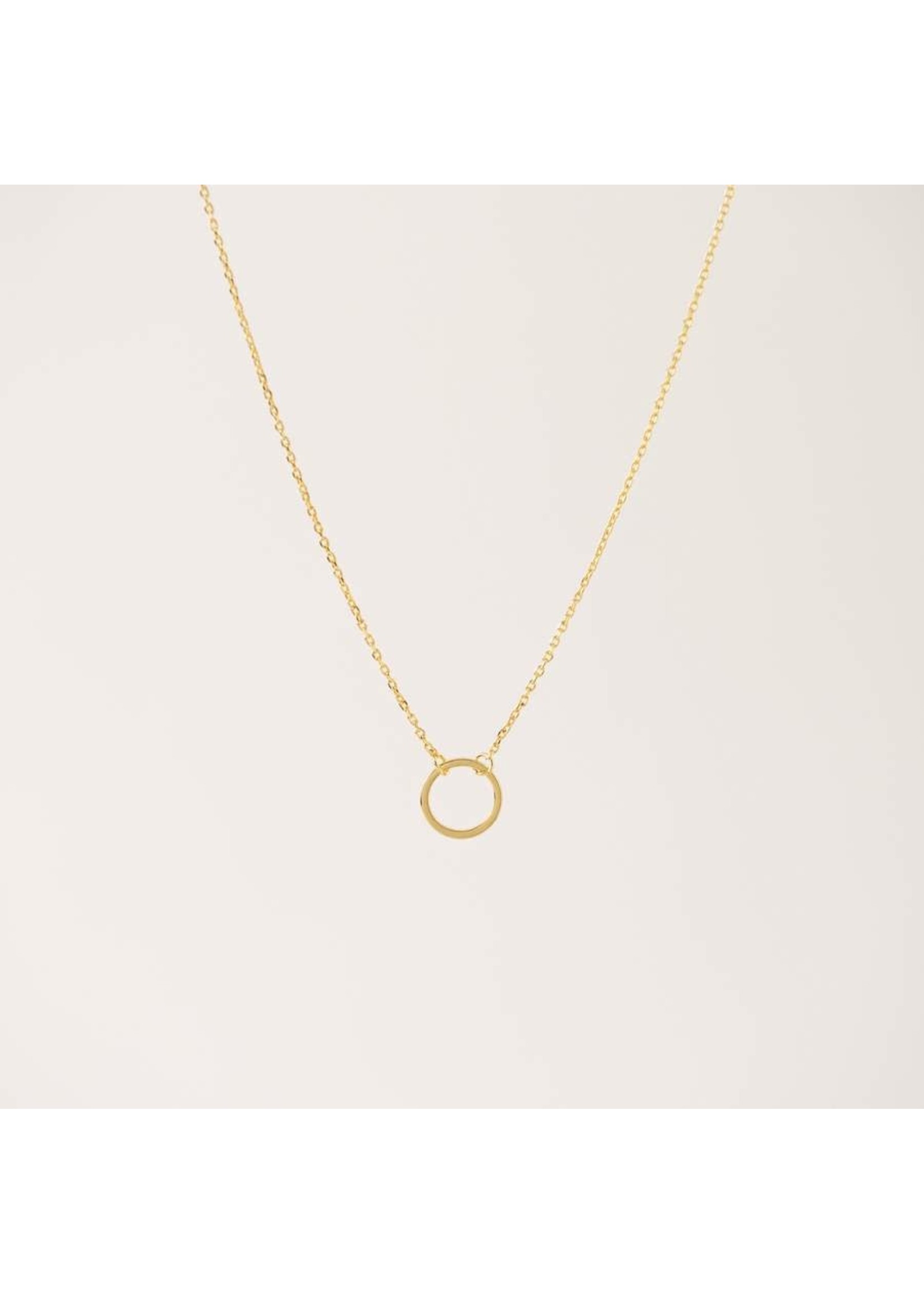 LOVER'S TEMPO SOL HOOP NECKLACE- GOLD