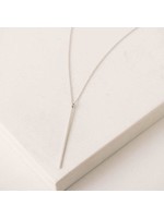 LOVER'S TEMPO AGNES BAR NECKLACE - SILVER