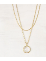 LOVER'S TEMPO AURA DOUBLE NECKLACE - WHITE