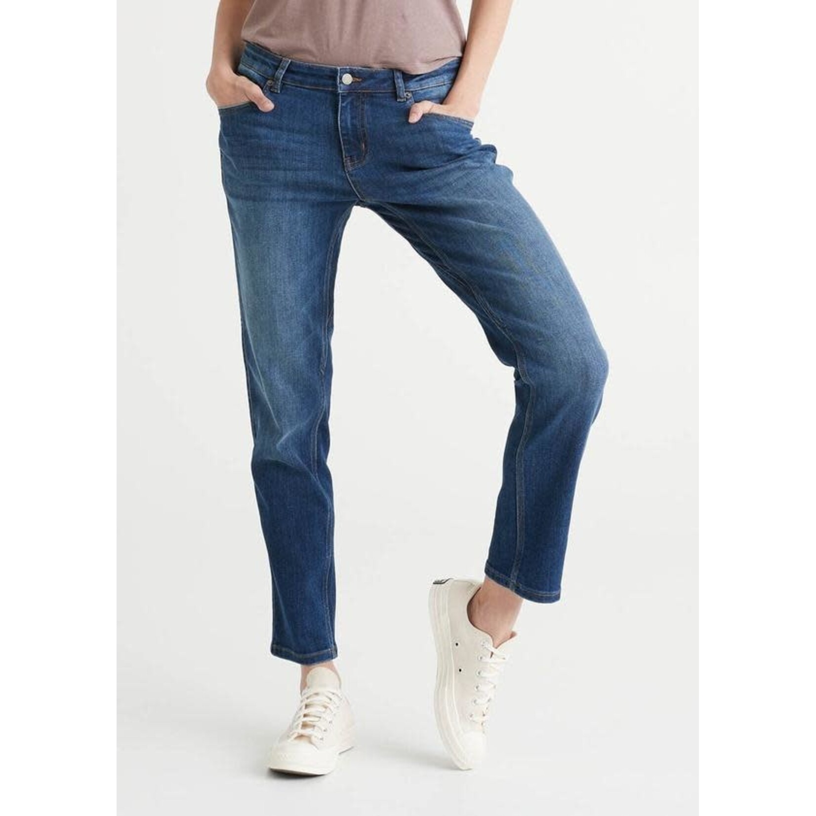 DUER Performance Denim Girlfriend Jean - Heritage Blue