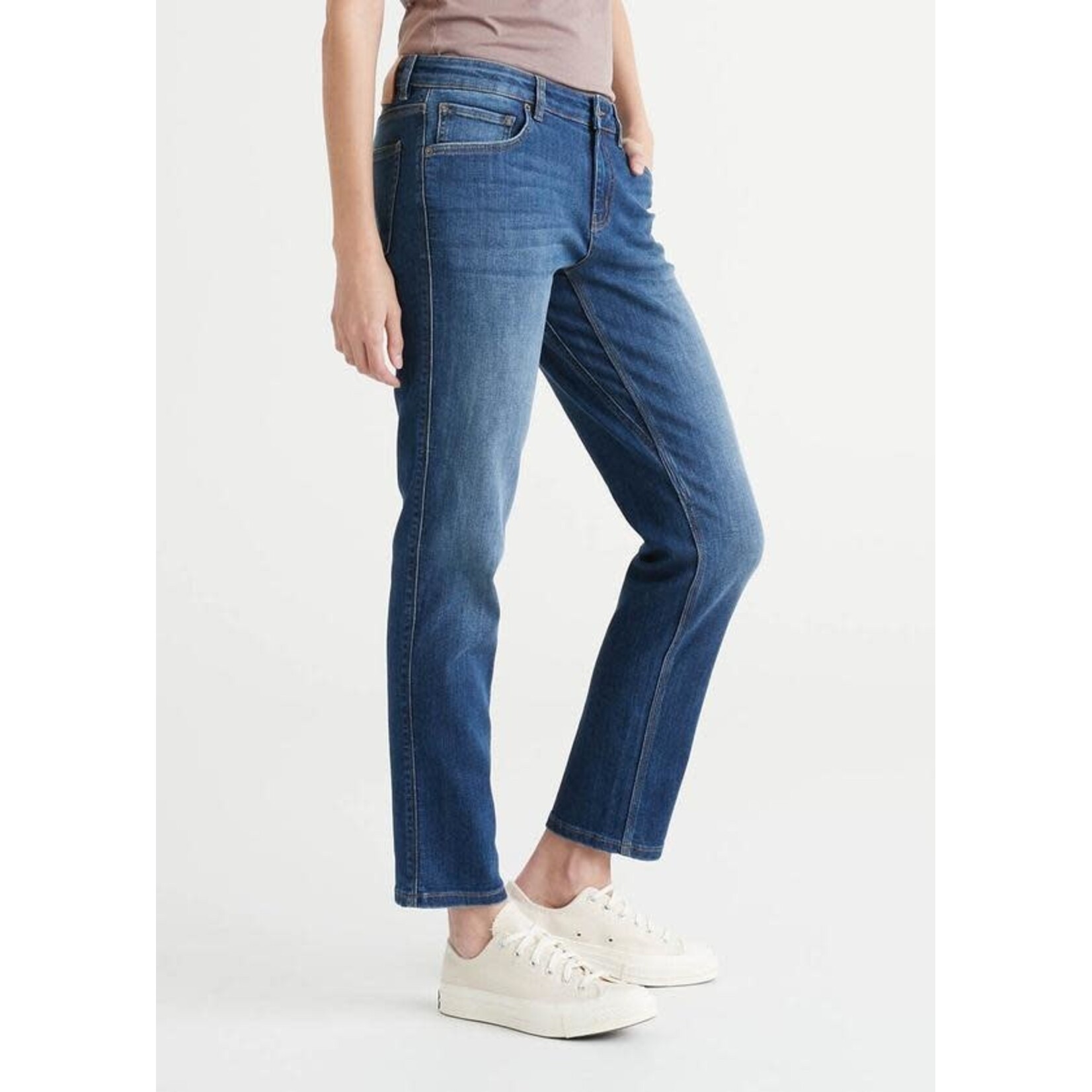 DUER Performance Denim Girlfriend Jean - Heritage Blue