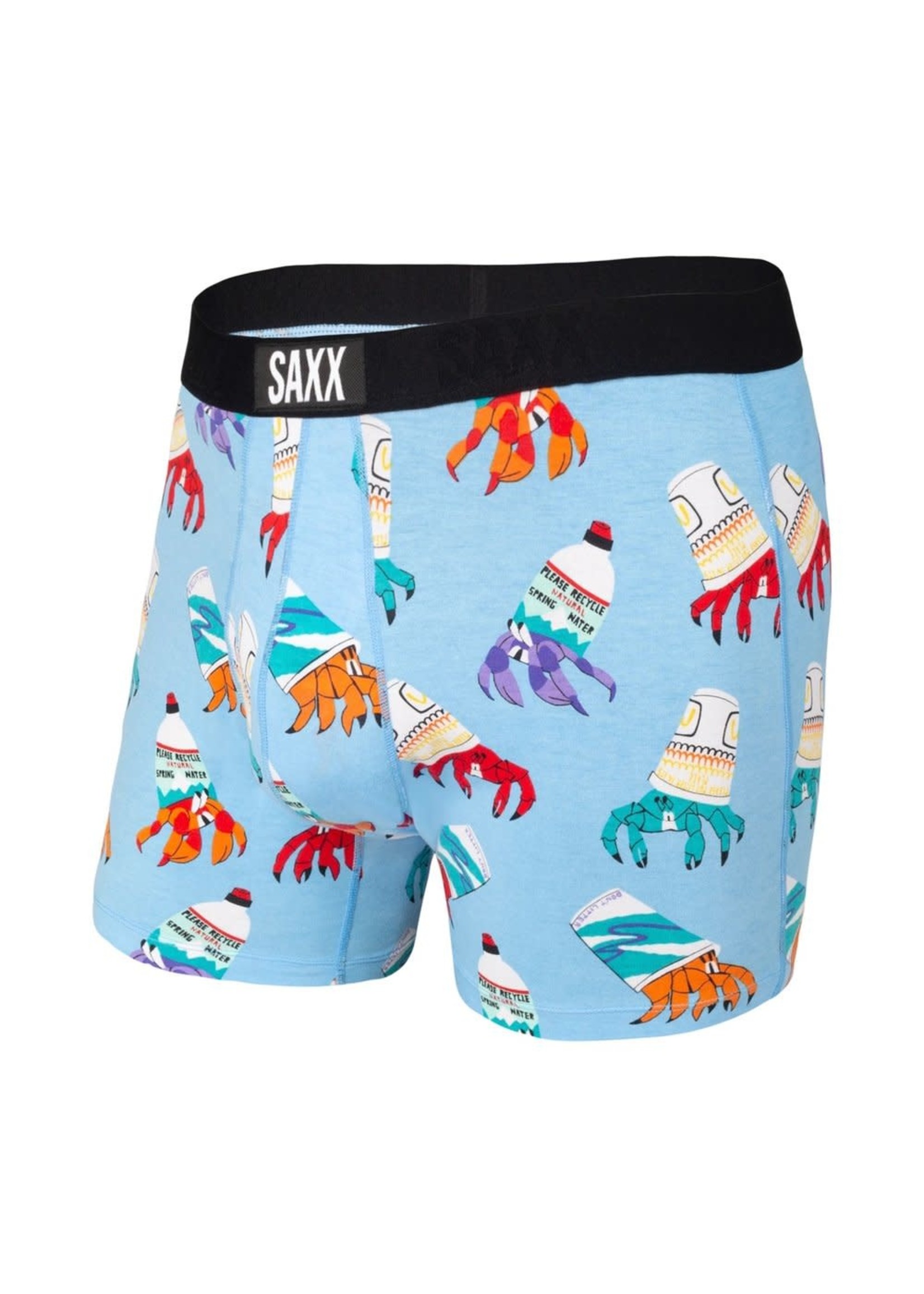 Saxx Men's Ultra Fly Boxer Blue