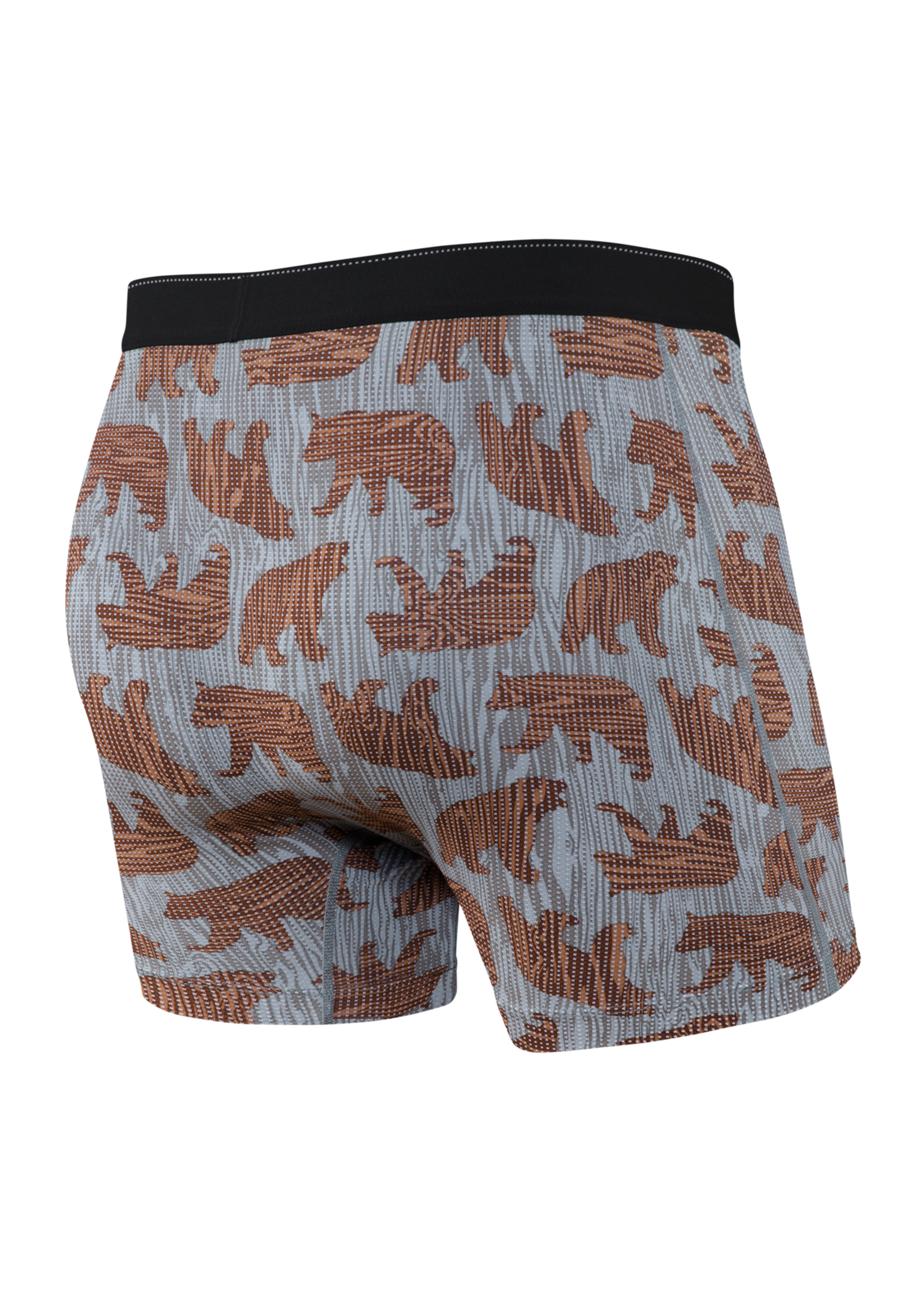 Saxx QUEST BOXER BRIEF FLY- GREY GRIZZLY GRAIN
