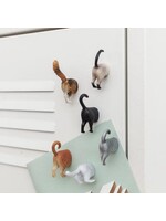 Kikkerland Cat Butt Magnets (Set of 6)