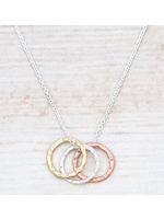 Glee MODEST CIRCLE NECKLACE 18" - SILVER CHAIN