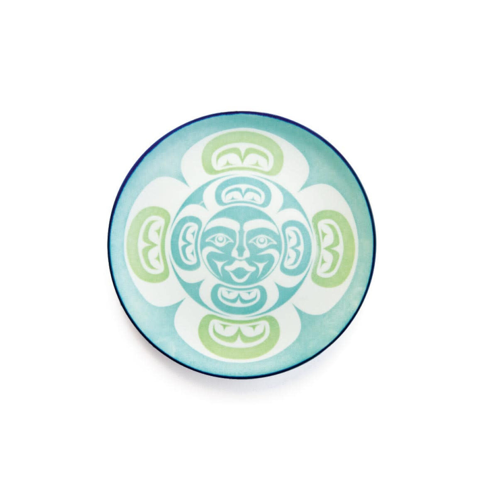 Native Northwest Porcelain Art Plate - Moon by Simone Diamond