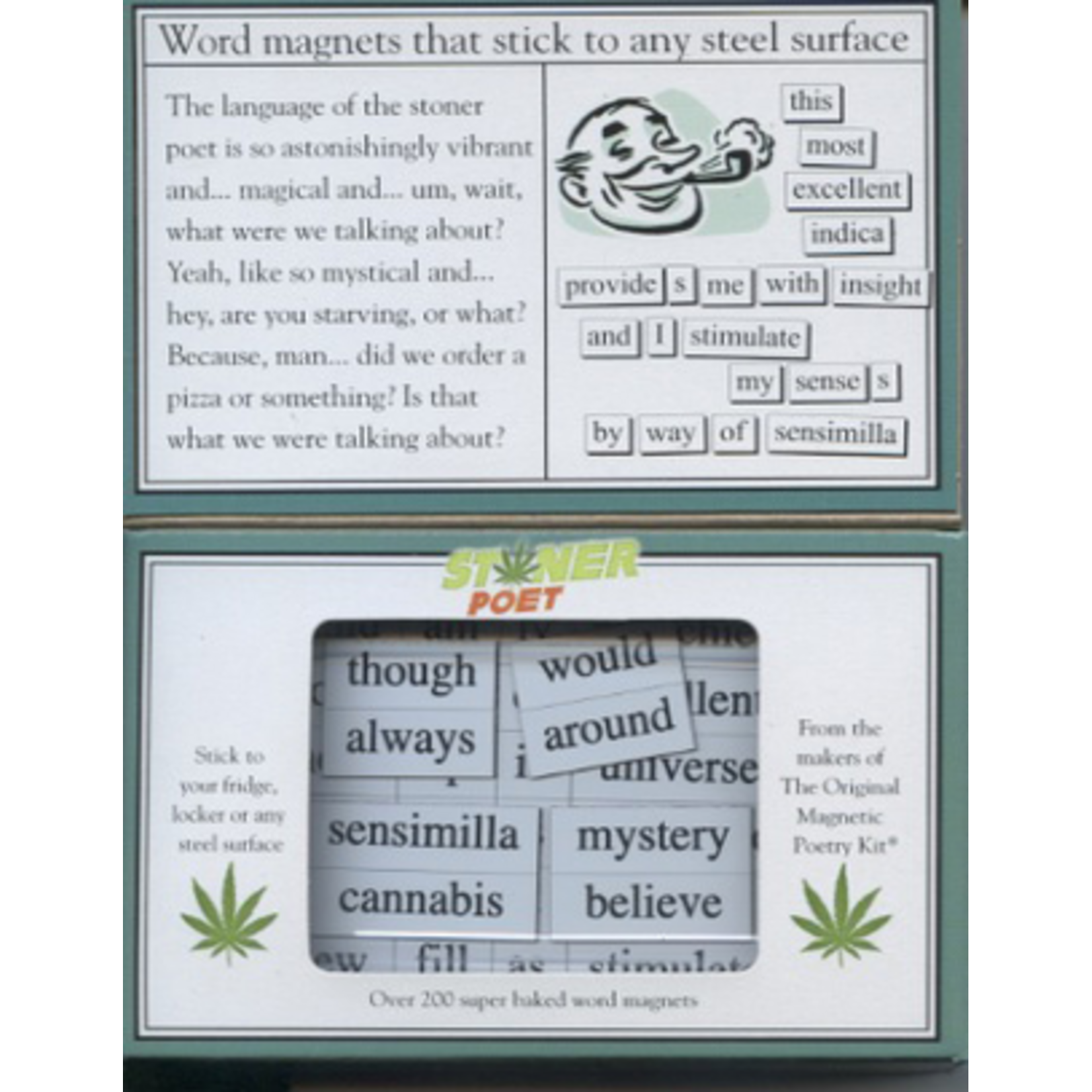 Raincoast Books Stoner Poet Magnetic Poetry Kit