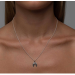 Mimi & Marge SMALL DOUBLE WING NECKLACE-STERLING SILVER
