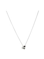 Mimi & Marge HEART AND X O-STERLING SILVER NECKLACE