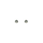 Mimi & Marge HEXAGON SHELL STUD-STERLING SILVER, MOTHER OF PEARL EARRINGS