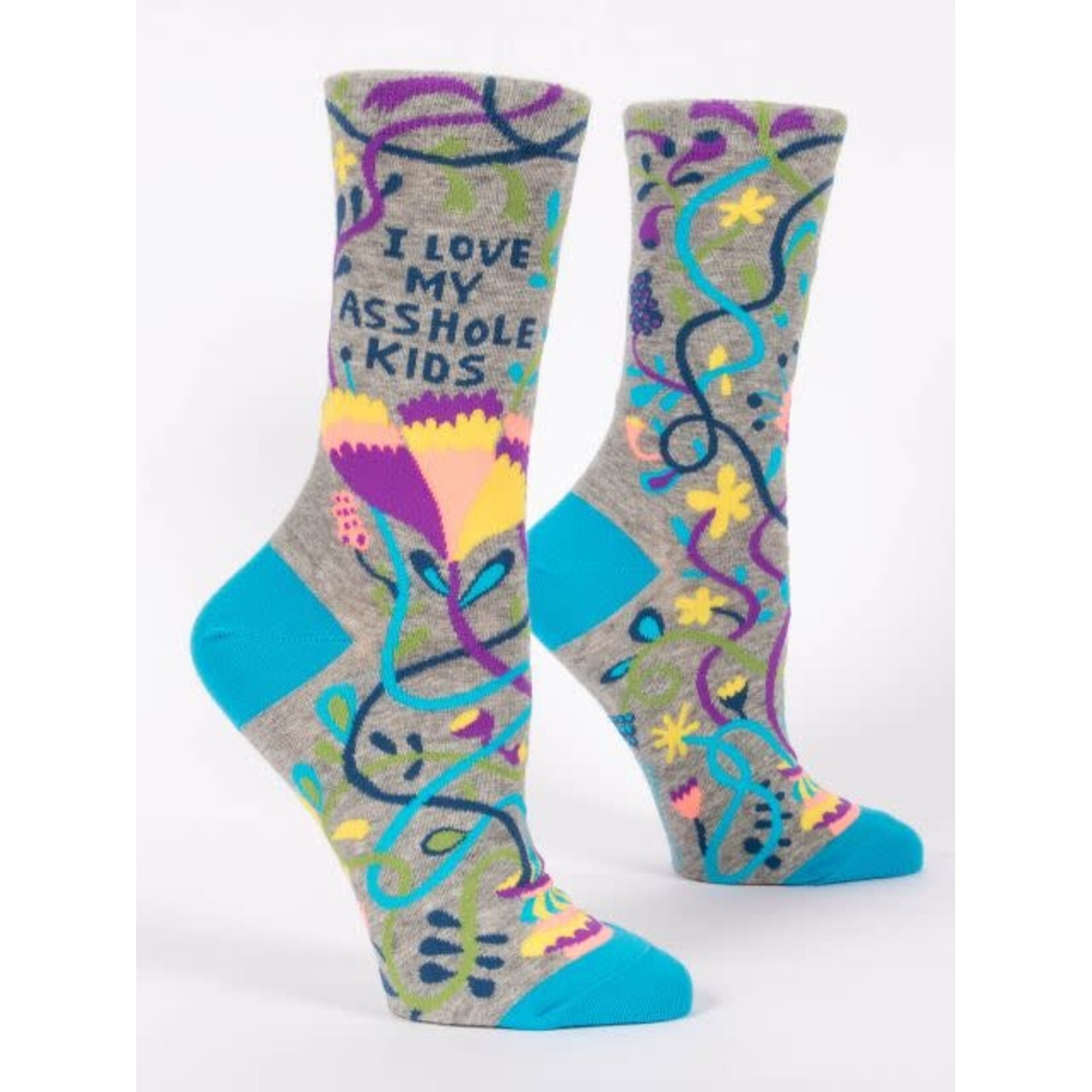 Blue Q I Love My Asshole Kids - Crew Socks