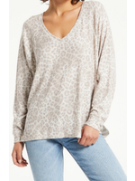 Z SUPPLY T SHIRTS LYNDELL LEOPARD SWEATER TOP