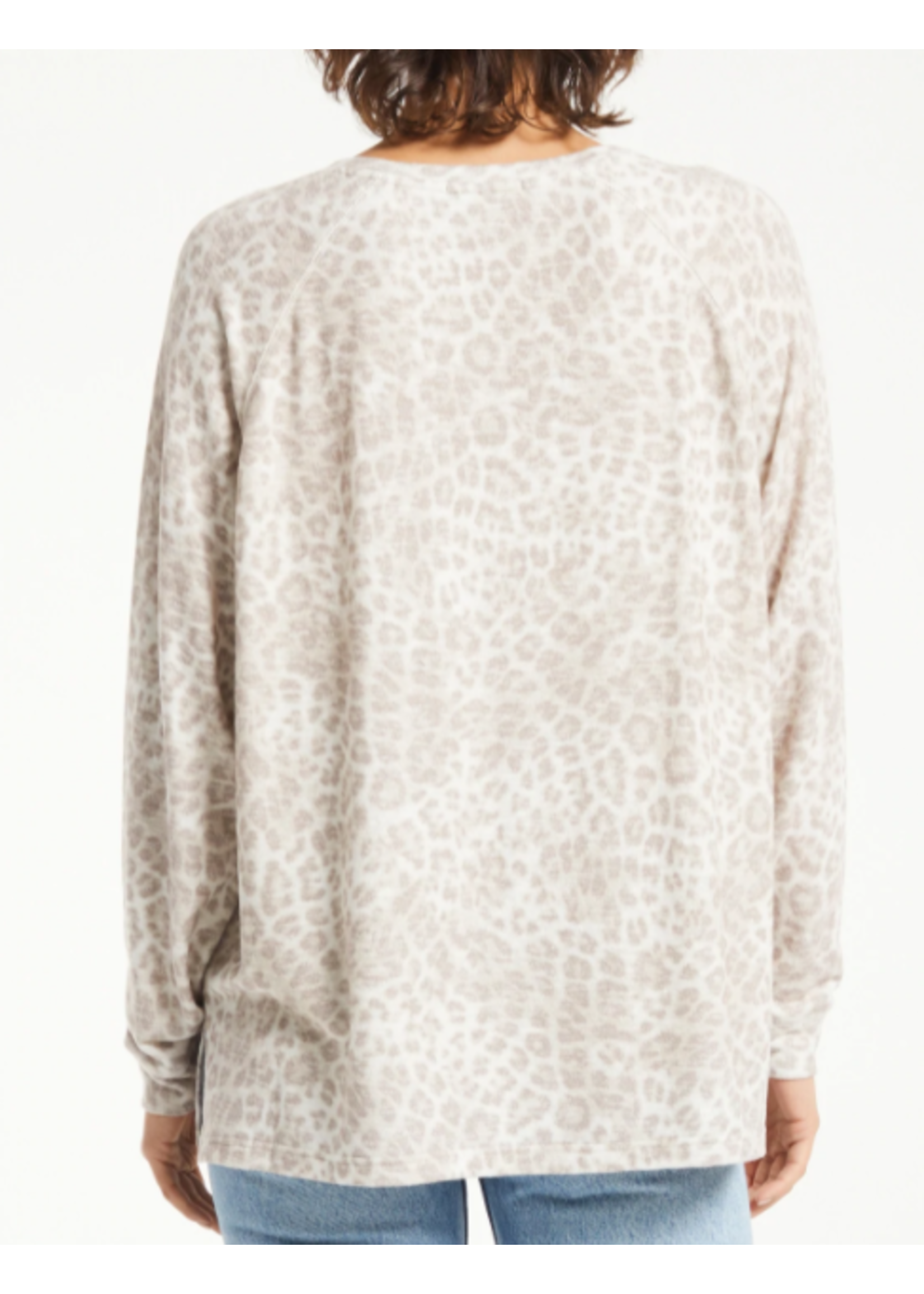 Z SUPPLY T SHIRTS LYNDELL LEOPARD SWEATER TOP