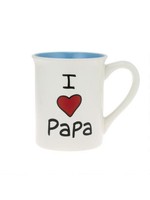 I HEART PAPA MUG 16 OZ