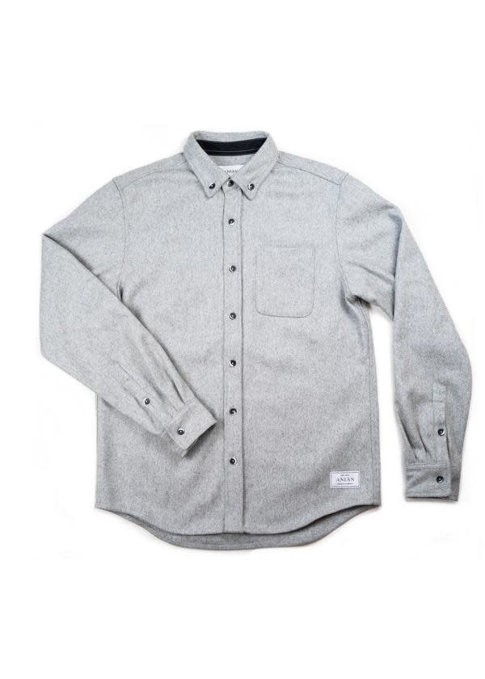 ANIAN THE MODERN MELTON WOOL MEN'S SWEATER-  BURGUNDY, OLIVE, CHARCOAL, or LIGHT GREY