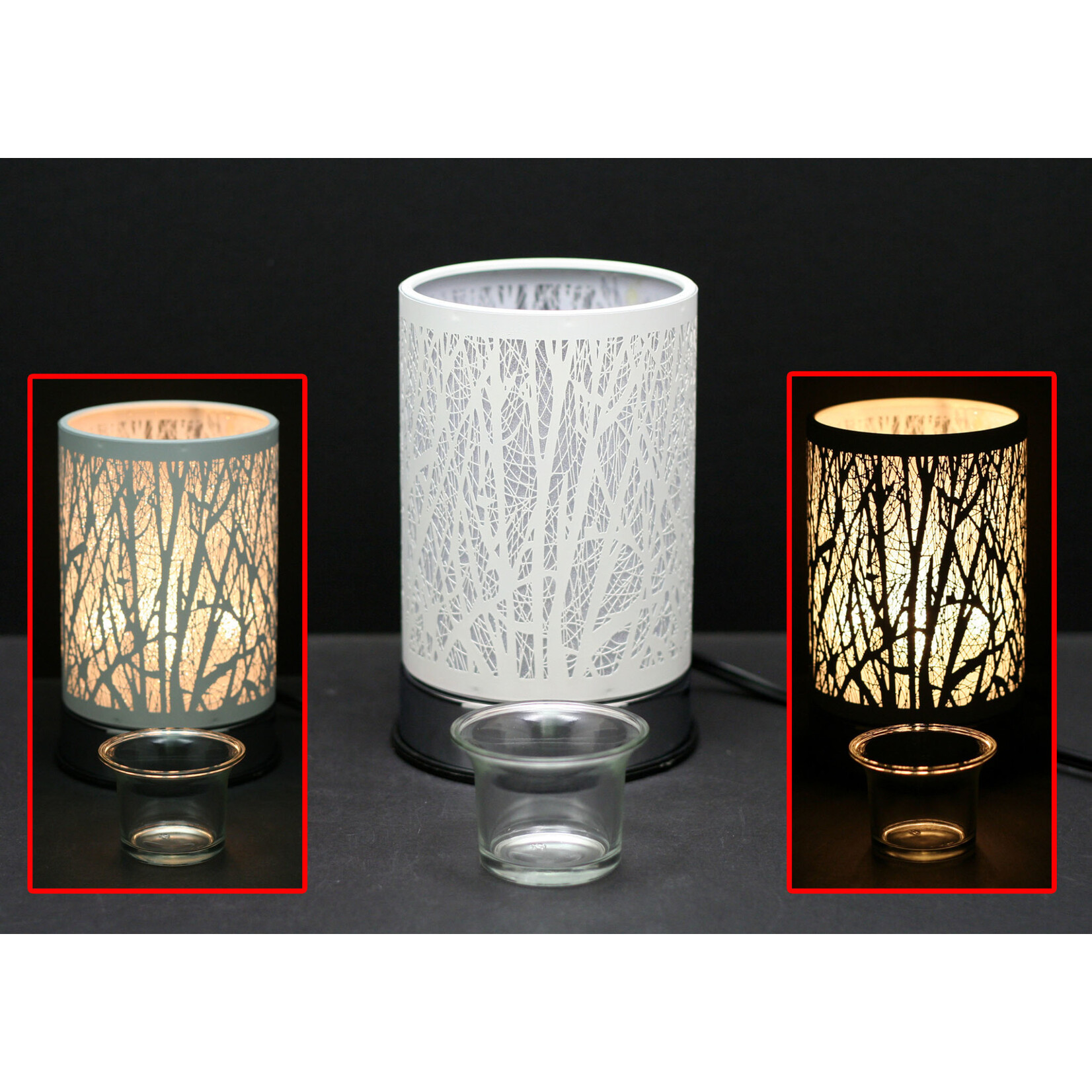 TOUCH SENSOR LAMP-  WHITE STYLE FOREST