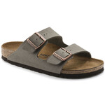 Birkenstock Arizona Soft Footbed Nubuck Stone Sandal