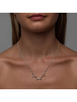 Mimi & Marge LARGE ANTLER NECKLACE - STERLING SILVER