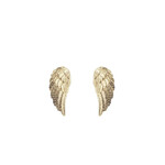 Mimi & Marge TINY WING STUD EARRING- GOLD VERMAILLE