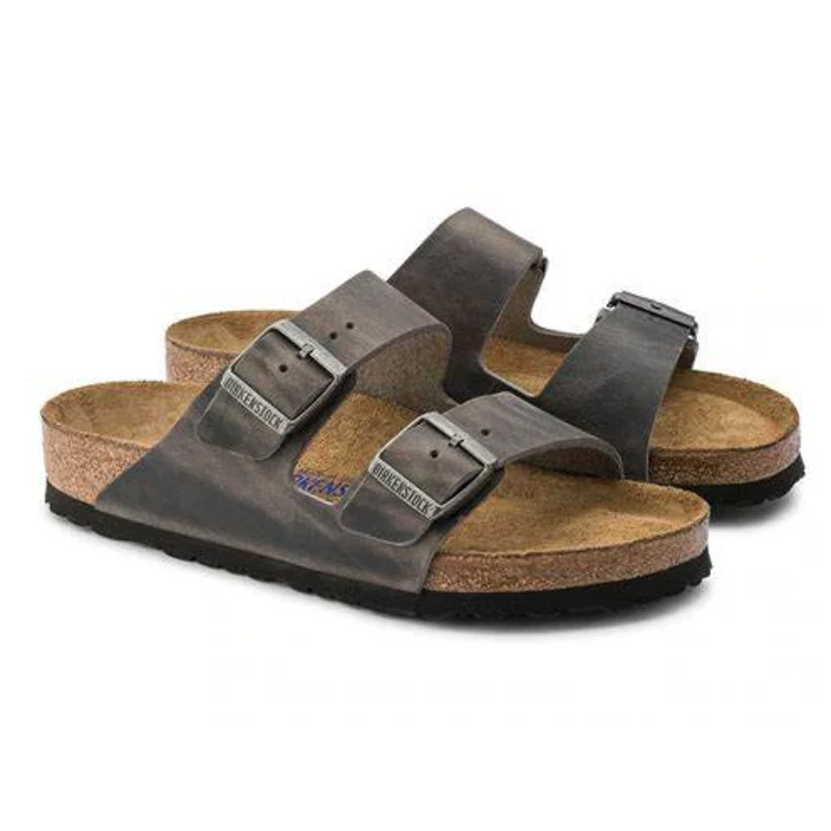 Birkenstock Arizona Soft Footbed Oiled Leather in Iron