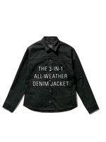 DUER/DISH ALL WEATHER DENIM JACKET- BLACK