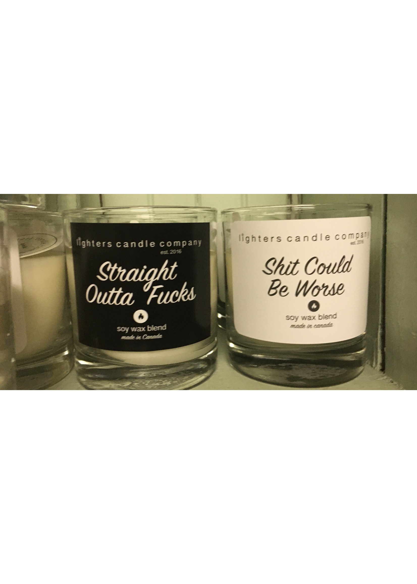 LIGHTERS CANDLE CO 100% SOY CANDLE-Multiple badass quotes to choose from!