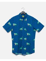 POPLIN & CO POPLIN SHORT SLEEVE SHIRT- BANANAS, LIONS, or SEA PRINT