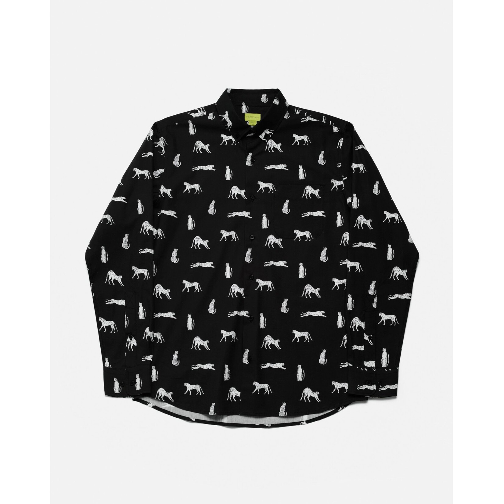 Poplin & Co. PRINTED LONG SLEEVE SHIRT