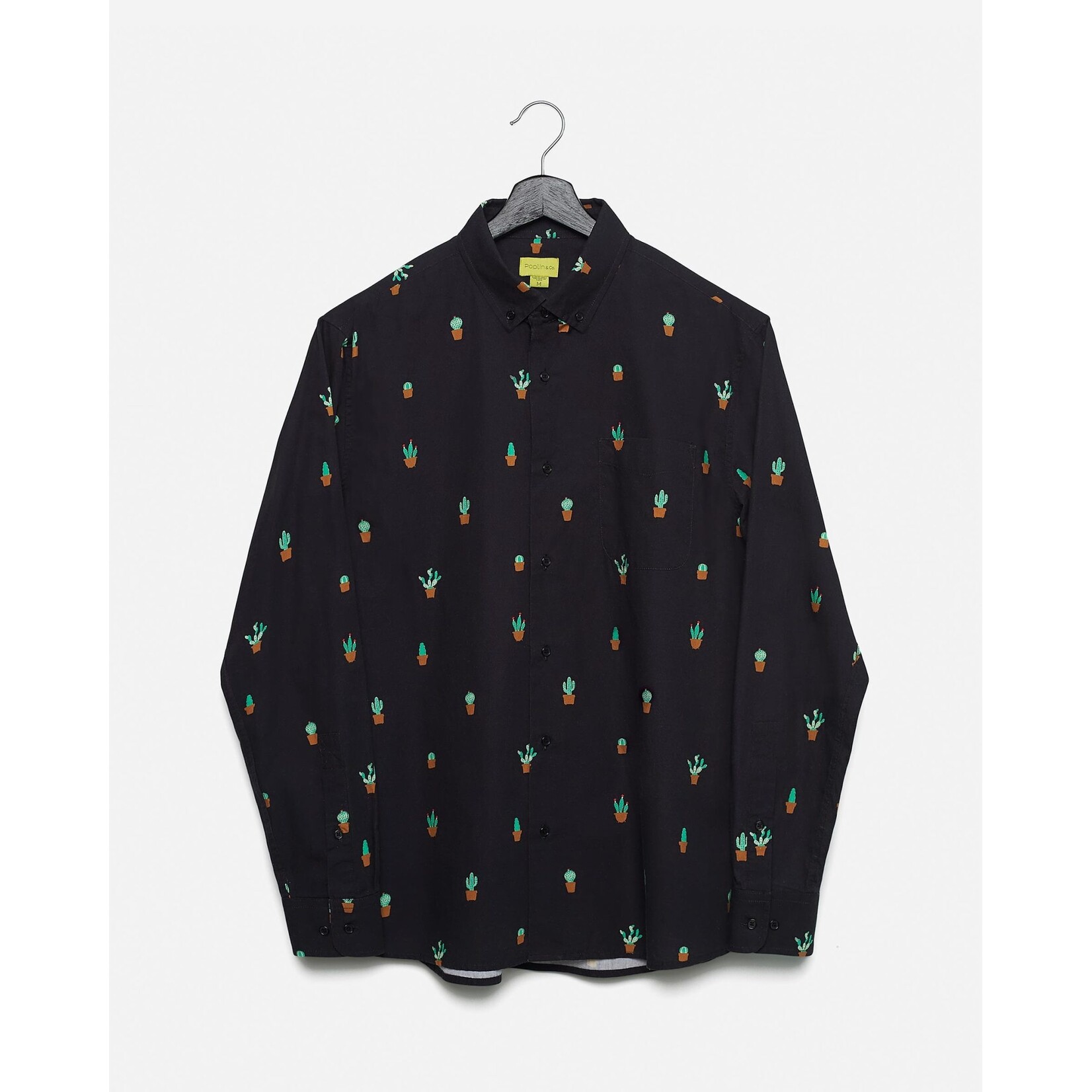 Poplin & Co. PRINTED LONG SLEEVE SHIRT