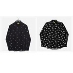 Poplin & Co. PRINTED LONG SLEEVE SHIRT- CHEETAH or CACTI PRINT