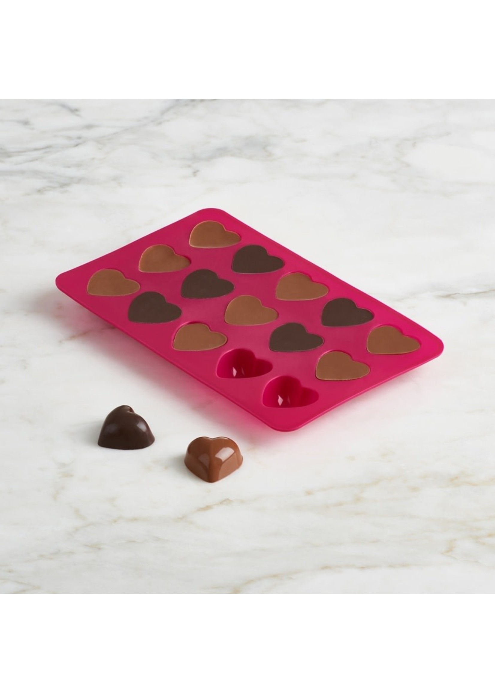 SET/2 HEART CHOCOLATE MOLDS