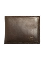 RFID COIN BILLFOLD W/ REMOVABLE PASSCASE - BROWN