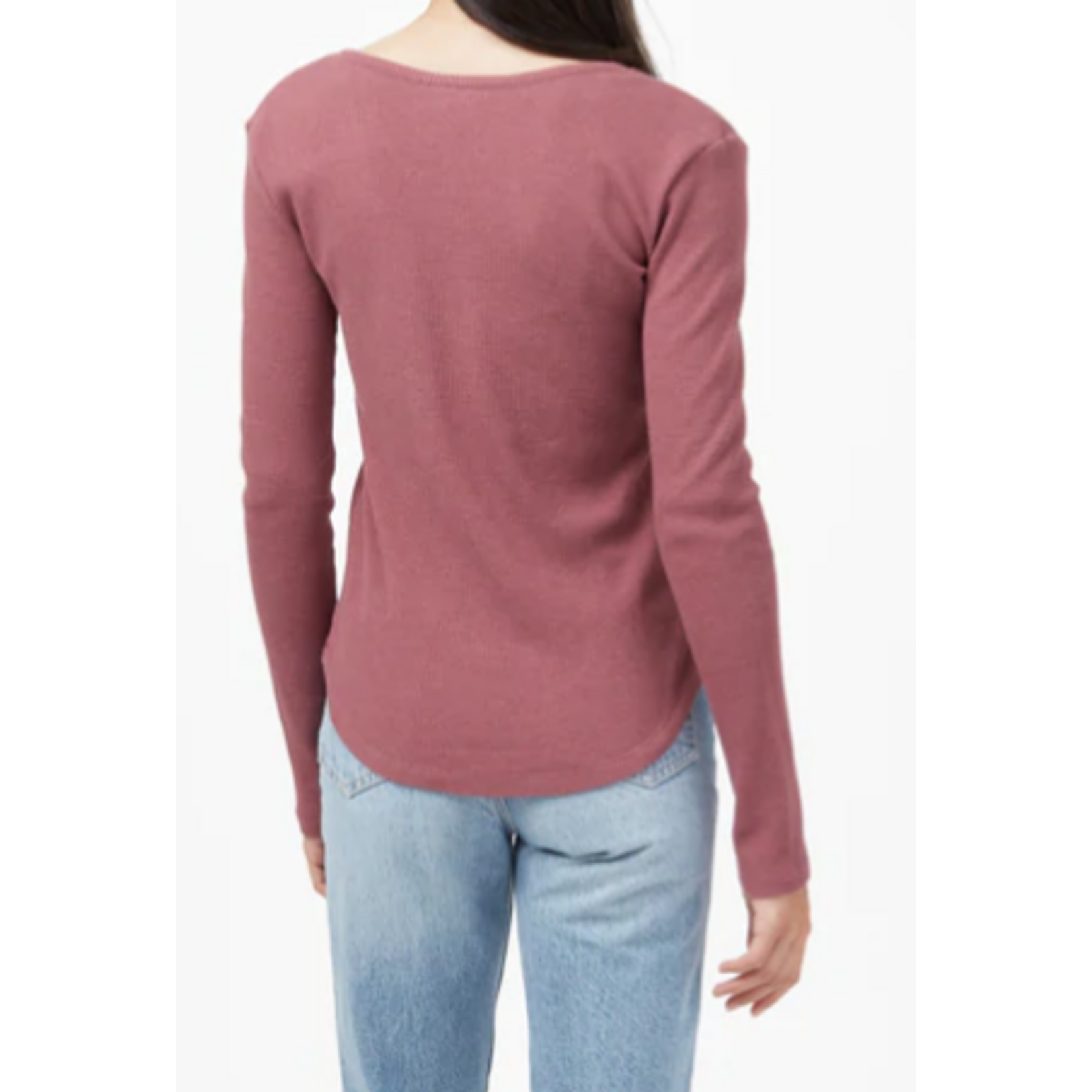 Tentree WOMEN'S TREE WAFFLE HENLEY